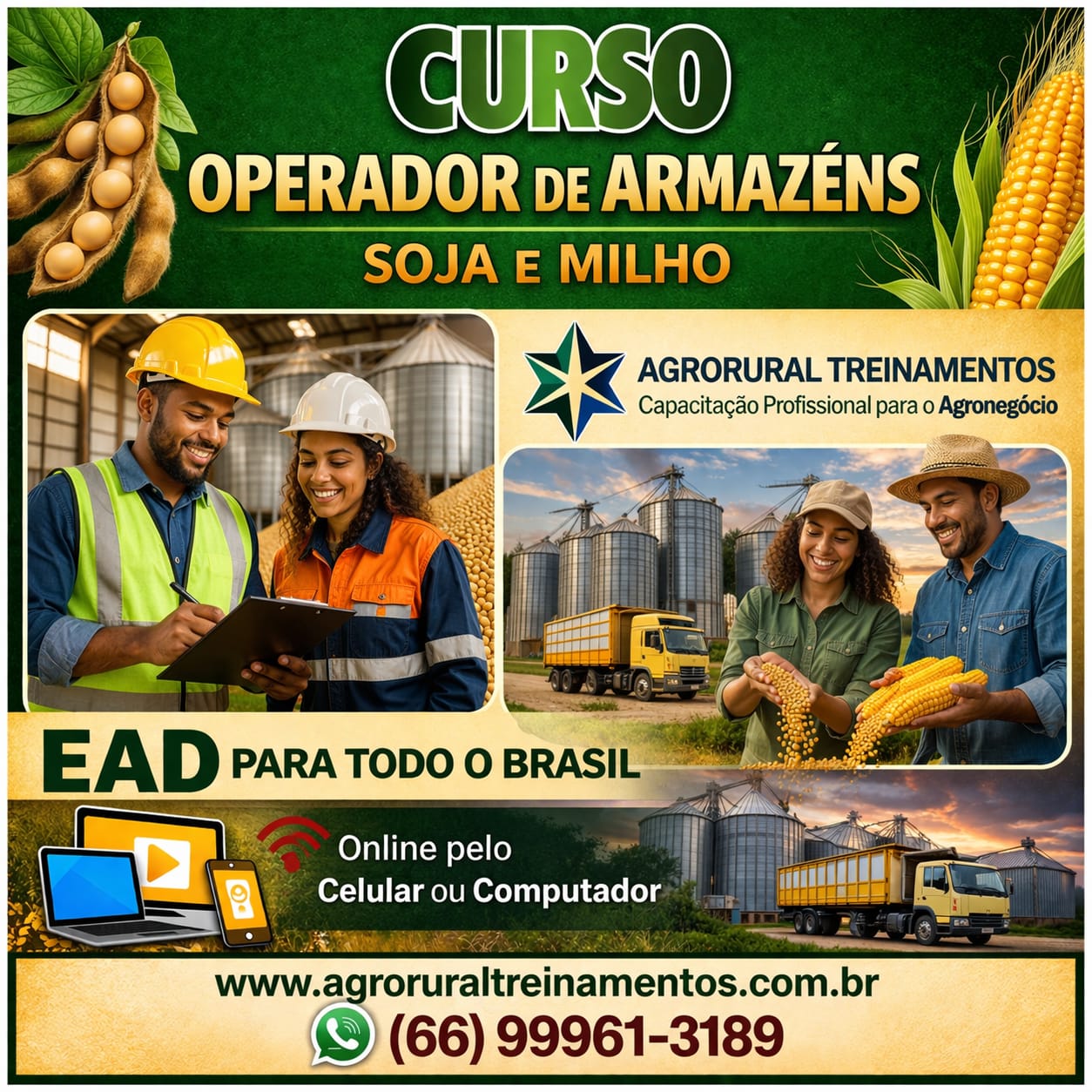 Operador de Armazéns: Soja e Milho