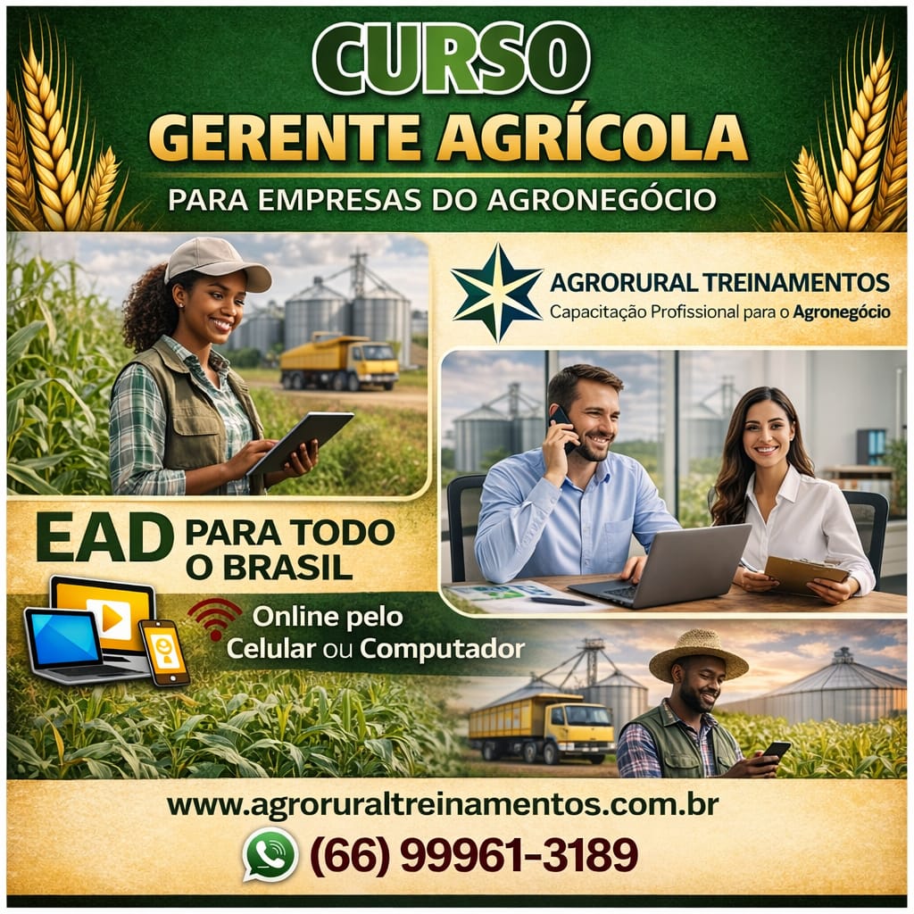 Curso de Gerente Agrícola para Empresas do Agronegócio